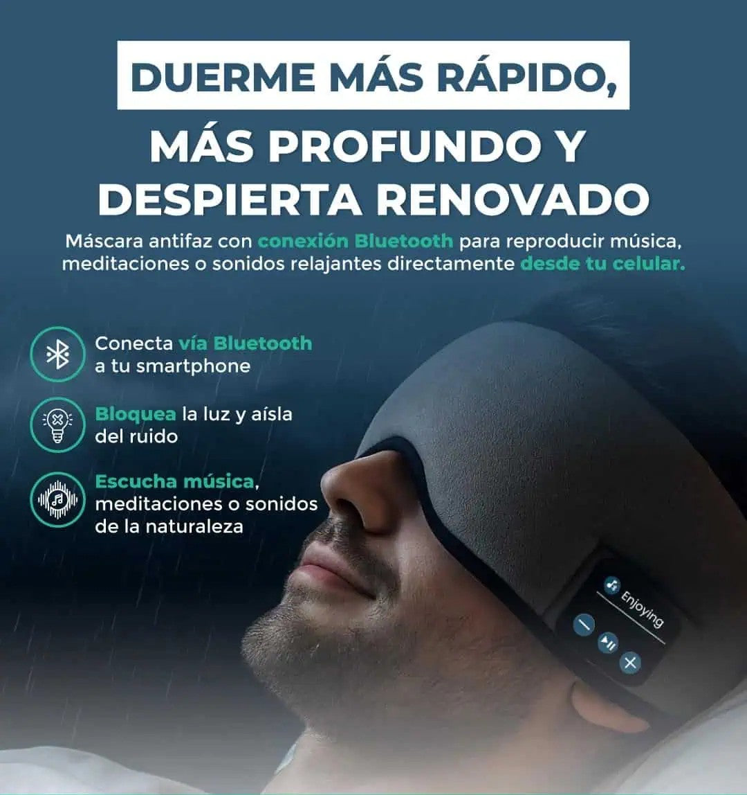 Antifaz Con Audifonos Para Dormir