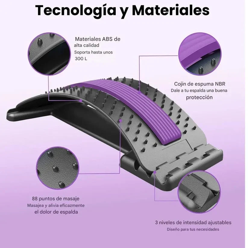 Alivio Lumbar Pro: Estirador Multinivel para Corregir Postura y Descomprimir Tu Columna en Minutos