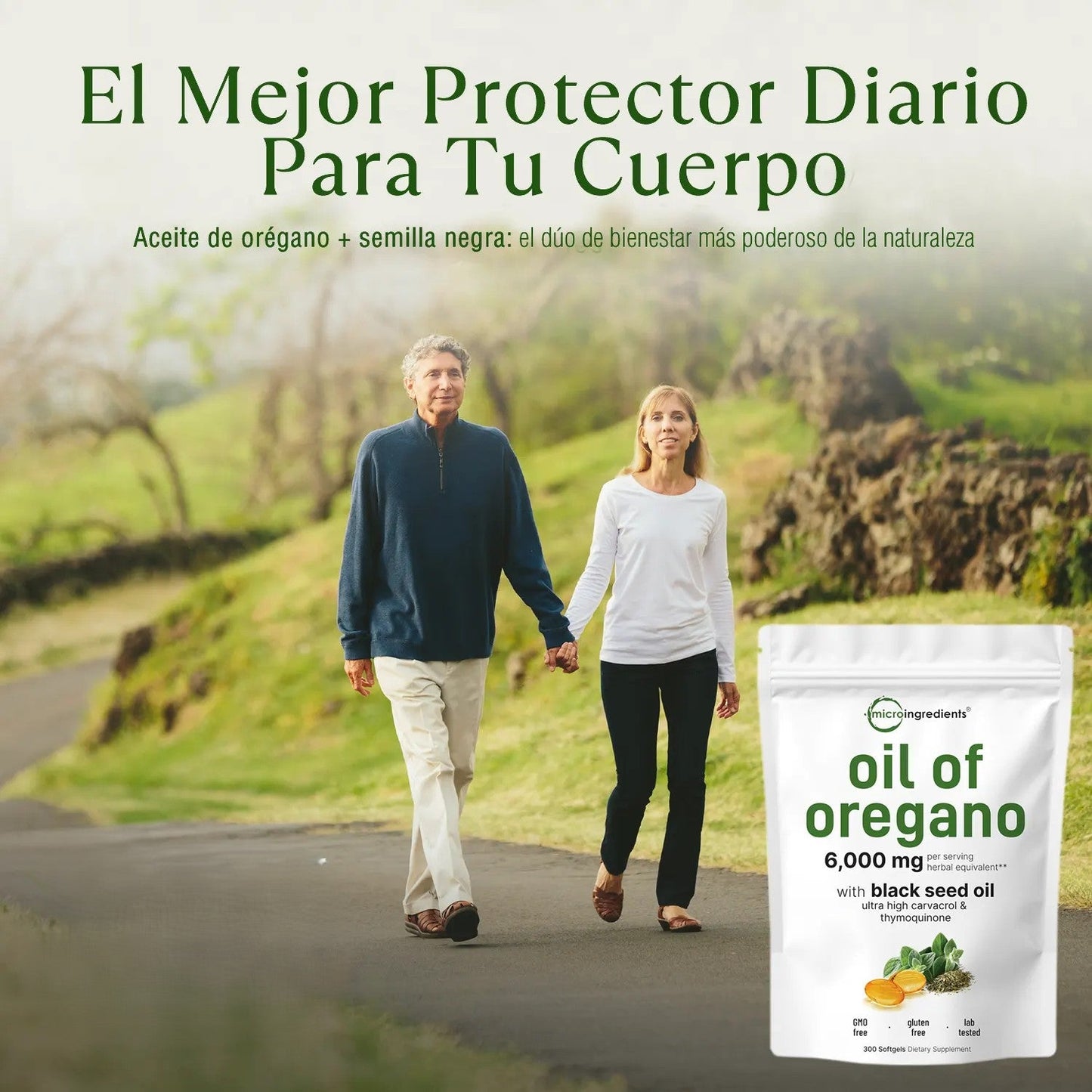 Aceite de Orégano - El Antibiótico Natural Más Poderoso (90 cápsulas)