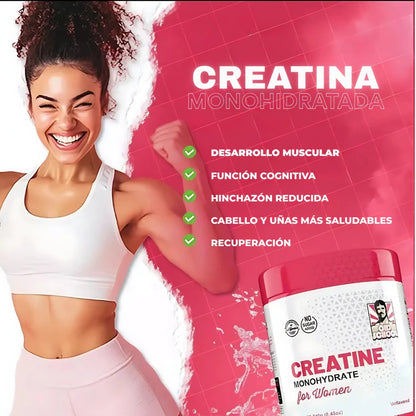 Creatina para Mujeres - Glúteos Firmes que Roban Miradas 💕🔥