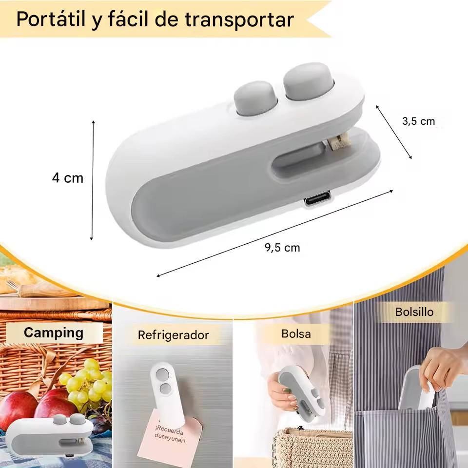 Mini Sellador de Bolsas Portatil - Adiós a la comida húmeda y blanda