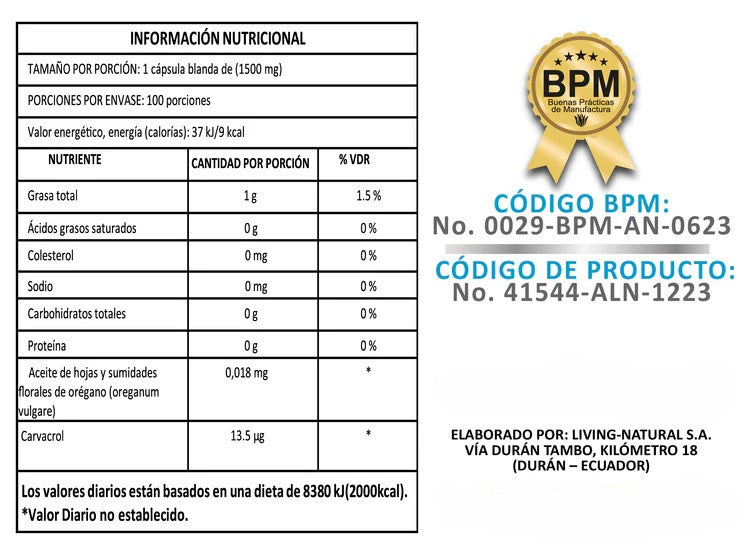 Aceite de Orégano Medicinal