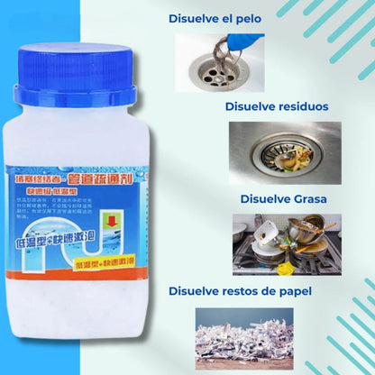 Polvo Limpiador De Drenaje - Destapador potente de tuberías (2X1)